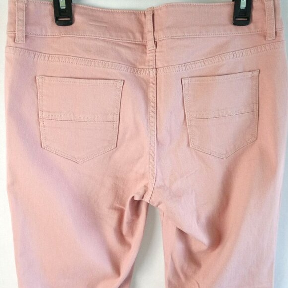 New York & Co Pink Distressed Boyfriend Jeans NWT Stretch women size 8 - Picture 8 of 9